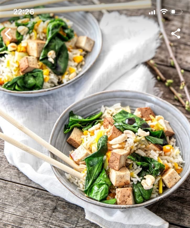 Moda Riz aux légumes et tofu fumé 