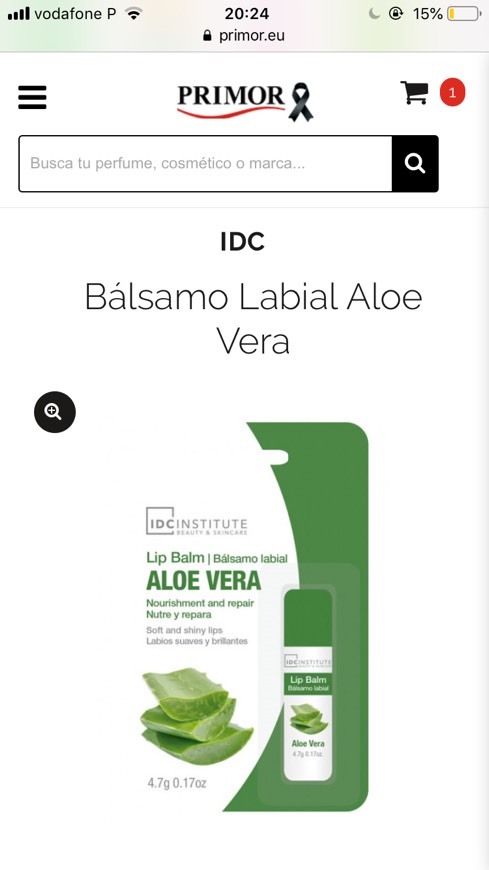 Fashion Bálsamo Labial Aloe Vera IDC