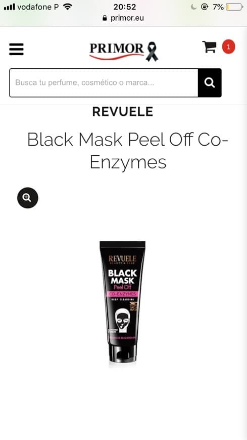 Fashion Black Mask Peel Off Co-Enzymes Revuele