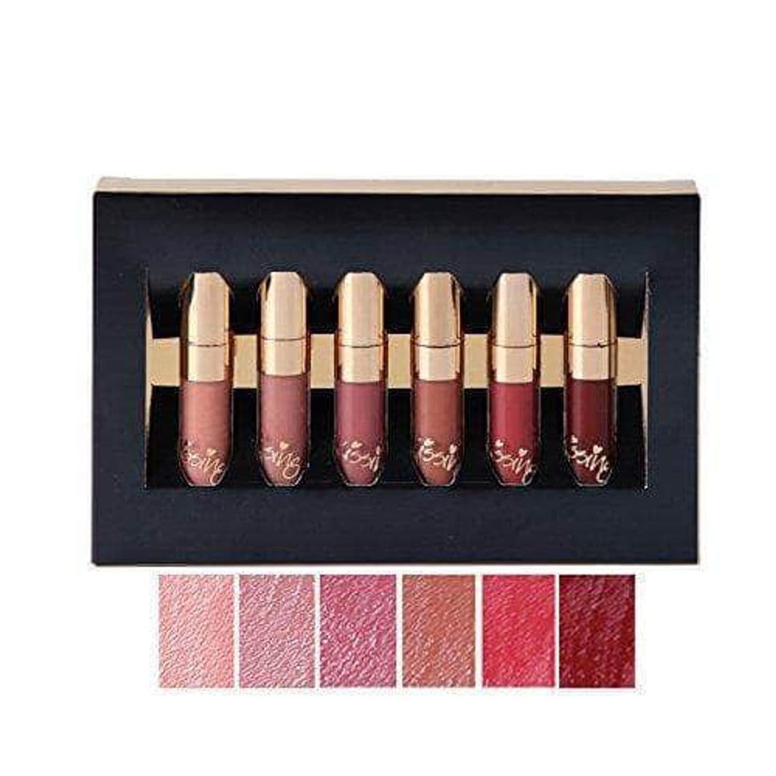 Belleza Beauty Sexy 6PCS/brillo de labios mate Sexy líquido Lipstick impermeable larga duración