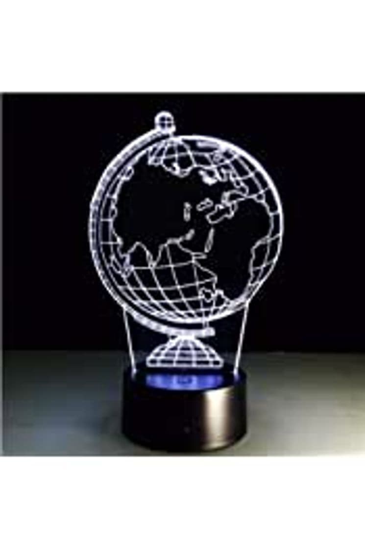 Product Lámpara De Ilusión 3D Luz De Noche Led Mapa De Globo Terráqueo Creativo 7 Color Dormitorio De Cabecera Usb Hogar Decoracao Kis Juguete De Regalo