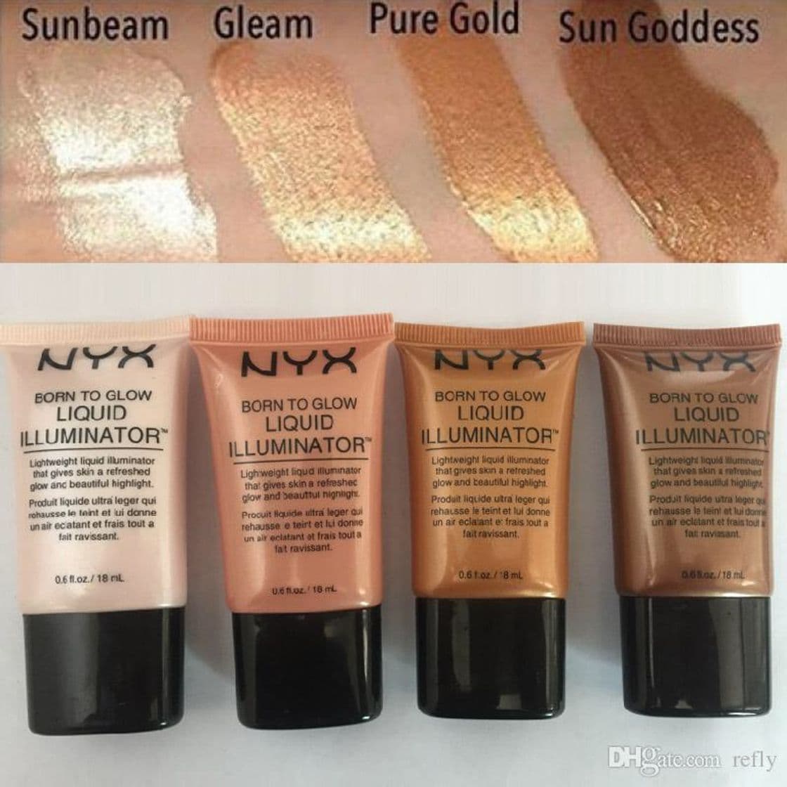 Belleza NYX Professional Makeup Iluminador líquido Born to Glow Liquid Illuminator, Maquillaje fluido