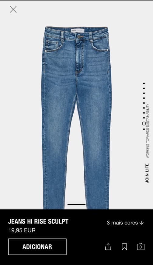 Moda High waist jeans Zara