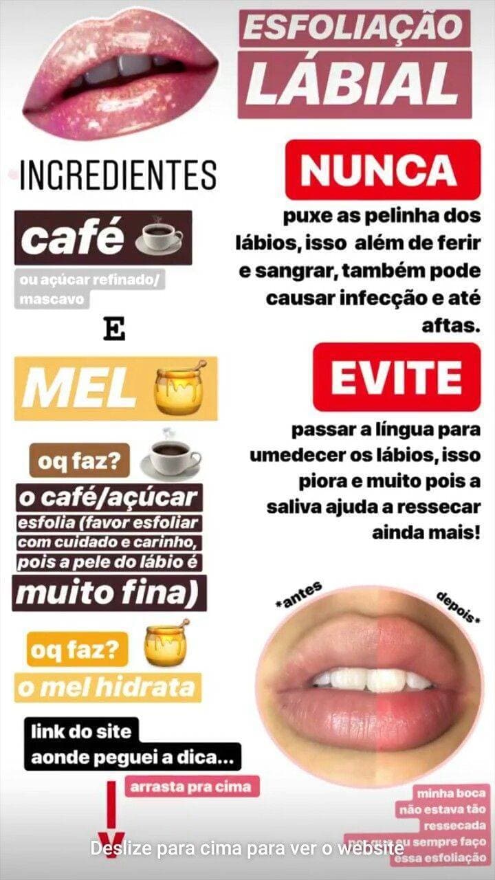 Moda Esfoliação labial 