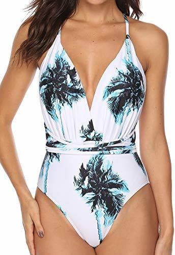 Product INSTINNCT Bikini Monokini Mujer V-Escote Push-up Acolchado Bra Trajes de Baño Brasileño