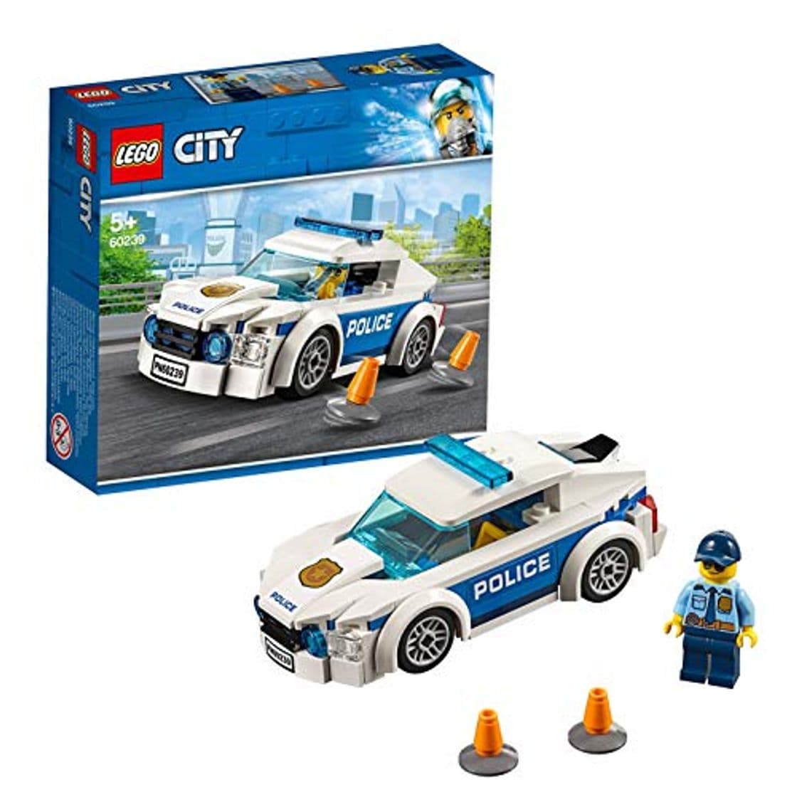 Lugar LEGO City - Police Coche Patrulla de La Policía, Juguete Divertido de