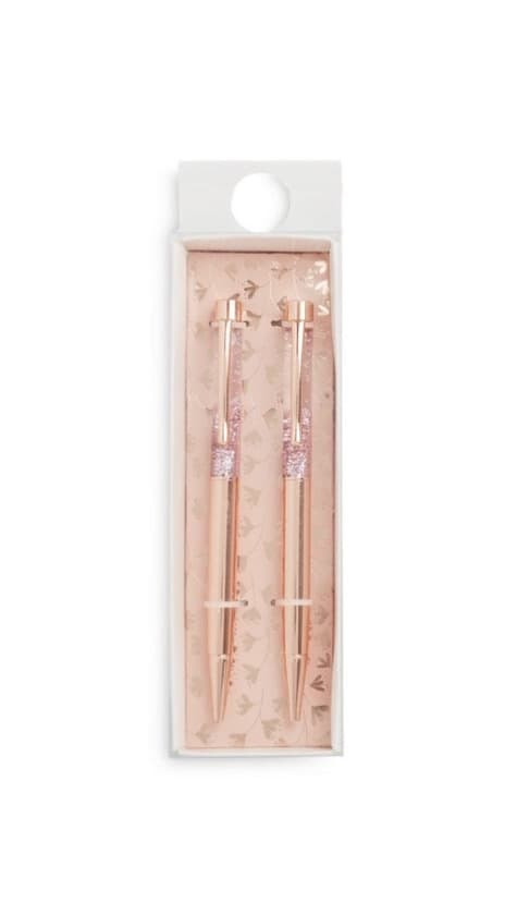 Product Pack 2 canetas floral cor-de-rosa