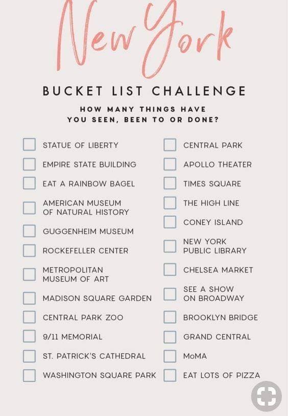 Fashion Bucket List NY