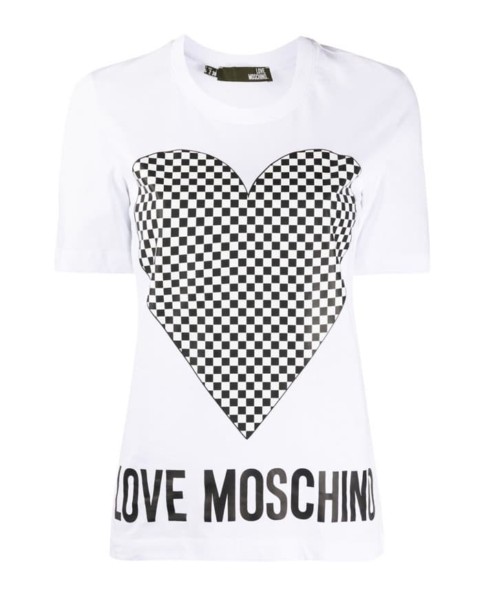 Fashion Tshirt Branca Love Moschino