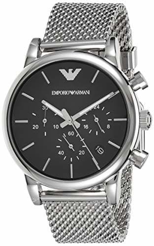 Fashion Emporio Armani Reloj para Hombre de Cuarzo con Correa en Acero Inoxidable