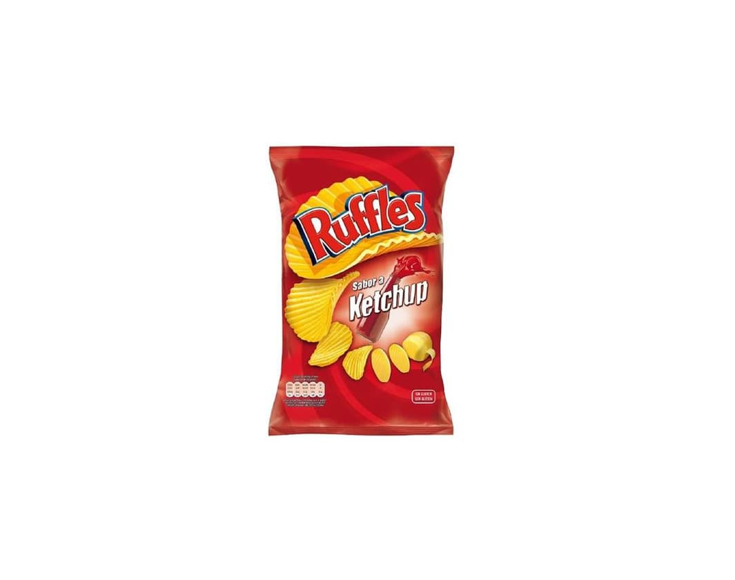 Producto Batatas Fritas Ruffles Ketchup vegan snacks comida 

