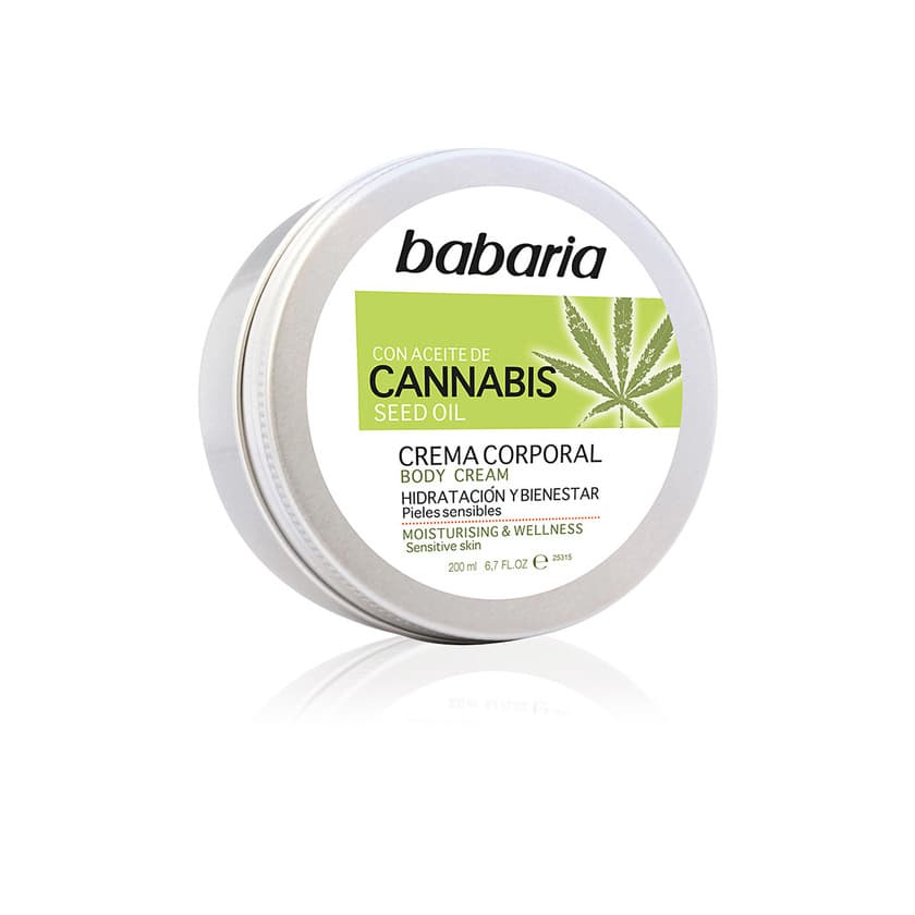 Producto Babaria cannabis creme corporal