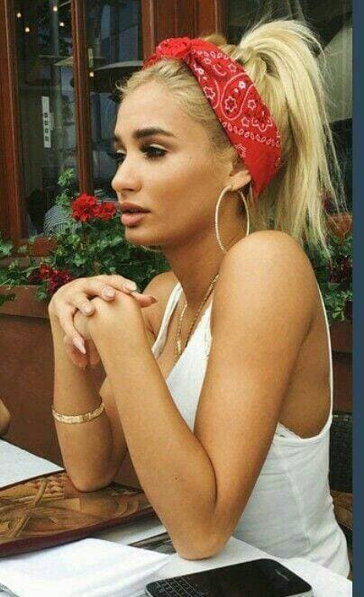 Fashion Penteado com bandana 