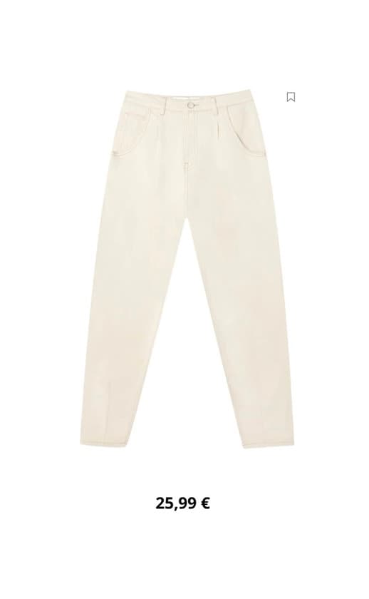 Product Mom jeans branco sujo