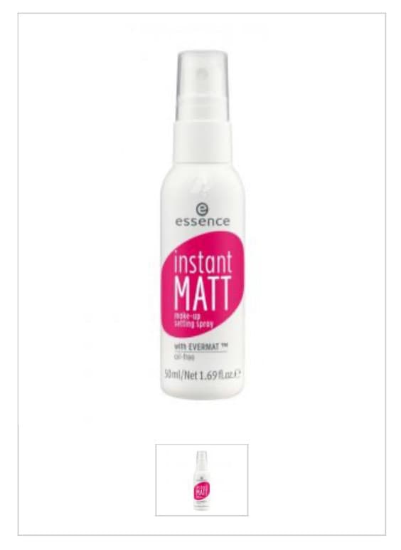 Fashion essence - instant matt make-up setting spray