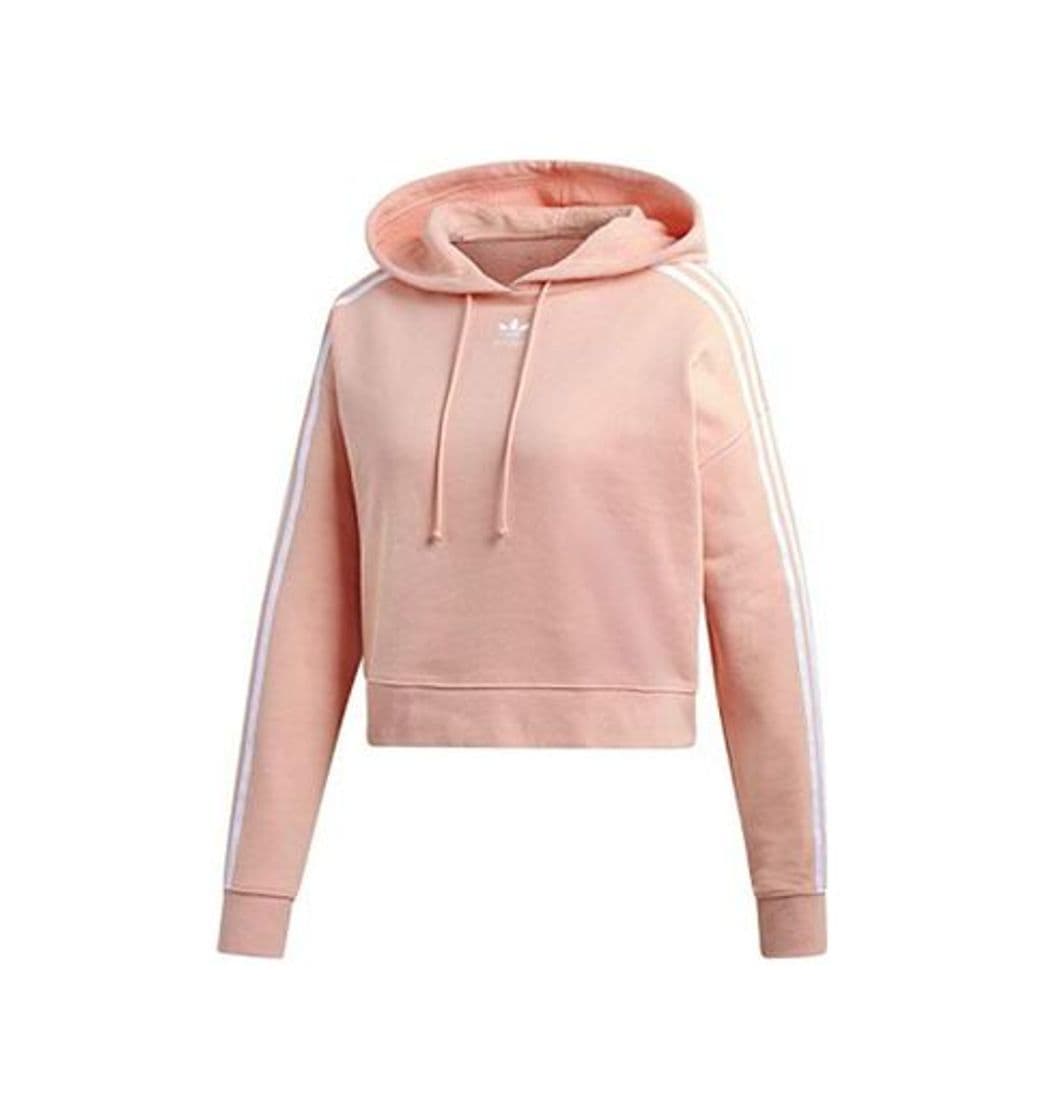 Fashion adidas Cropped W Sudadera con Capucha Dust Pink