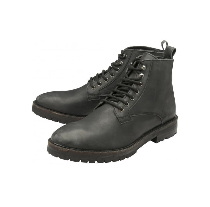 Product Black Frankel Washed Leather Ankle Boot