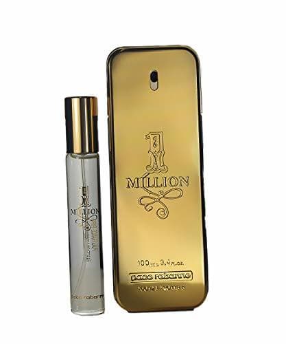 Belleza Paco Rabanne One Million Perfume Set para Hombres(Eau de Toilette 100ml+Eau de