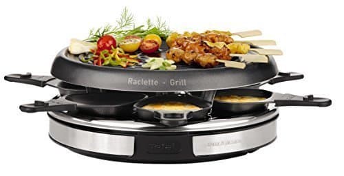 Elemento de la categoría hogar Tefal Gourmet Déco 6 Inox & Design RE127812 - Raclette con thermospot