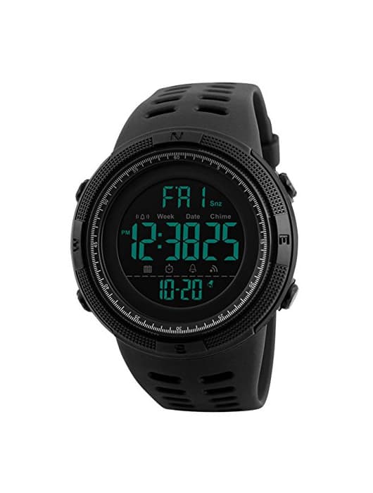 Fashion Reloj Digital, para Hombre, para Actividades al Aire Libre, Deportivo, Militar, Sumergible,