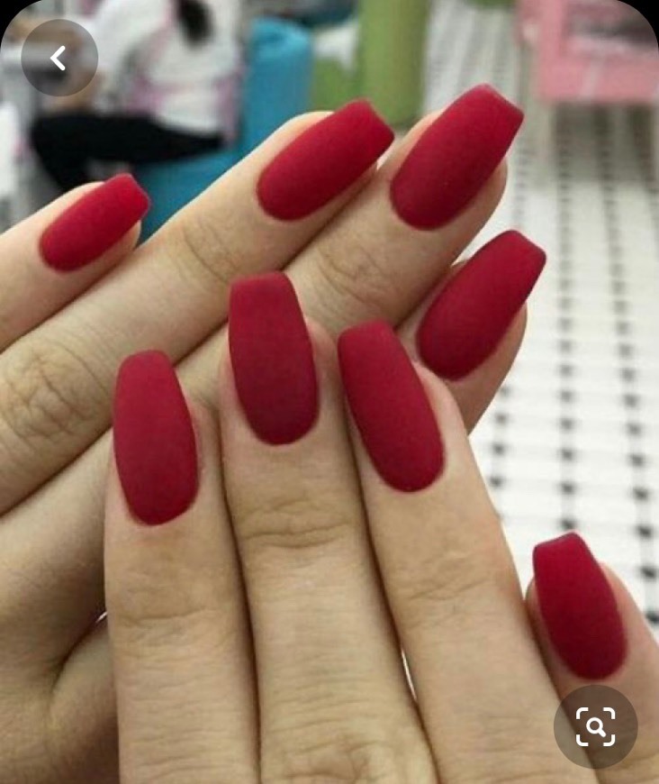 Fashion Unhas vermelho matte