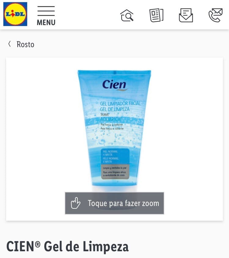 Producto CIEN® Gel de Limpeza