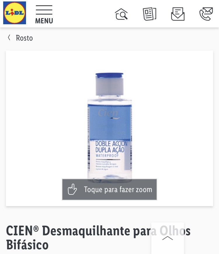 Producto CIEN® Desmaquilhante para Olhos Bifásico 