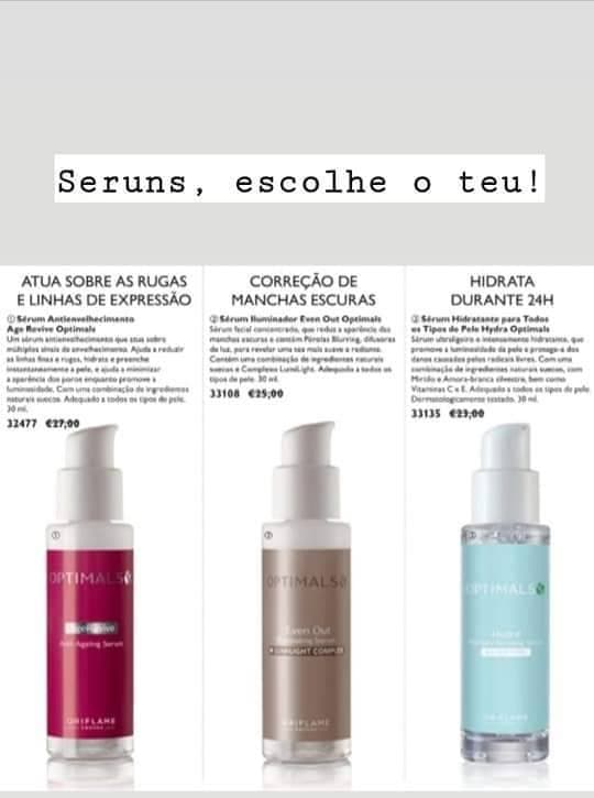 Product Serum!! Qual o teu tipo de pele?