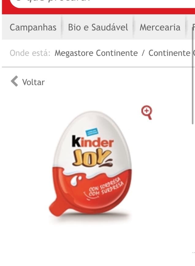 Product Kinder joy