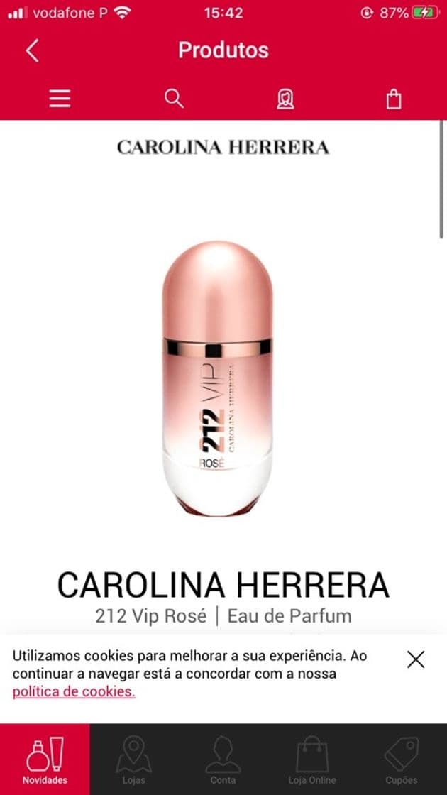 Producto Carolina herrera VIP rosé