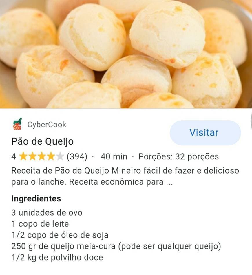 Producto Pão de queijo 