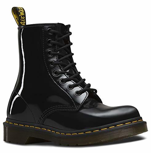 Fashion Dr. Martens 1460 Patent Acid - Botines de cuero mujer, Negro, 36