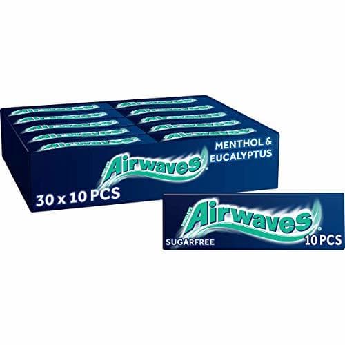 Product AIRWAVES Menthol and Eucalyptus Sugar Free Chewing Gum 10 Pellets