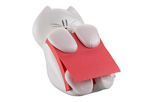 Product Post-It CAT-330 - Dispensador de notas, diseño Gato, color blanco