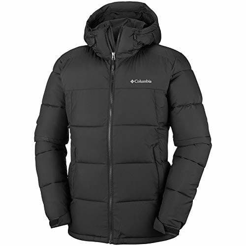 Fitness Columbia Pike Lake Chaqueta De Plumón con Capucha, Hombre, Negro