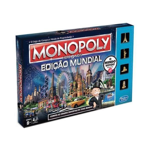 Moda Jogo de Tabuleiro Monopoly Here & Now Edição Mundial