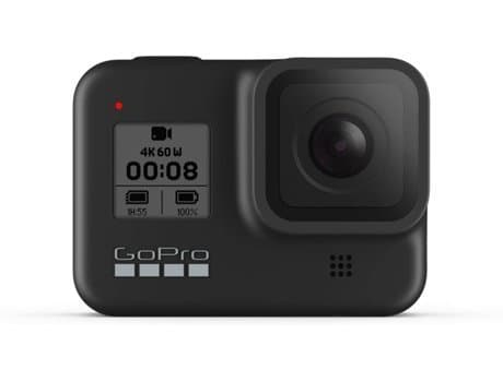 Moda Action Cam GOPRO Hero 8 Black 4K - 12 MP - Wi-Fi e Bluetooth 