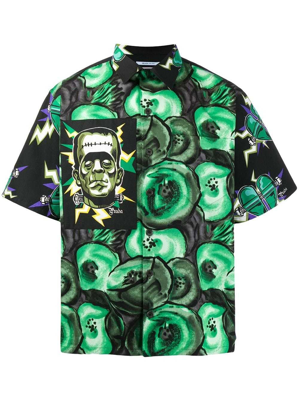 Fashion Prada X Frankenstein universal monster print