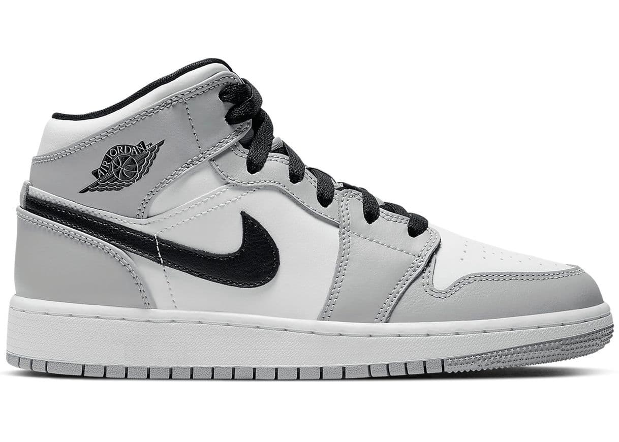 Fashion Jordan 1 Mid Light Smoke Grey (GS) 