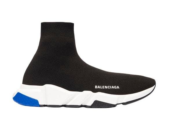 Fashion Balenciaga Speed Trainer Black Blue