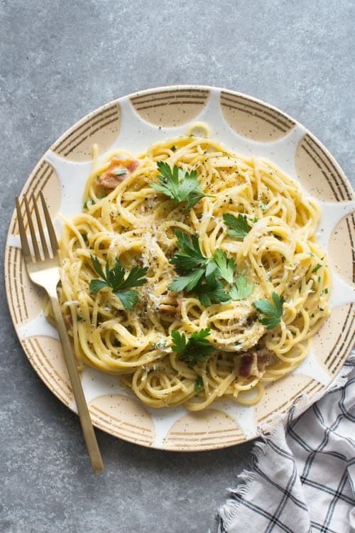 Fashion Pasta Carbonara 