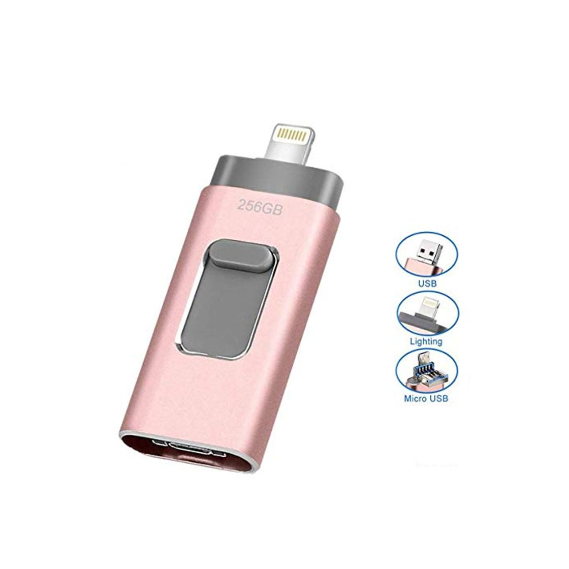 Producto iweed Pendrive 256GB Memoria USB para iPhone OTG Android iPad iPod Computadoras