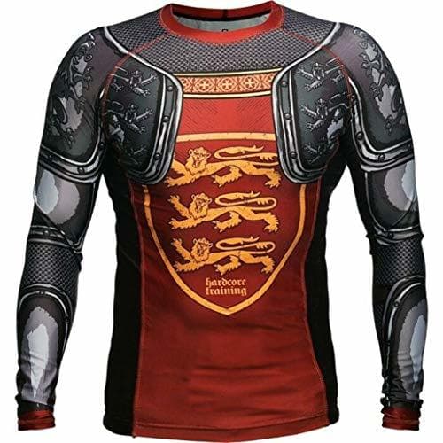 Producto Rashguard Hardcore Training Lionheart-m MMA BJJ Fitness Grappling Camiseta de compresión