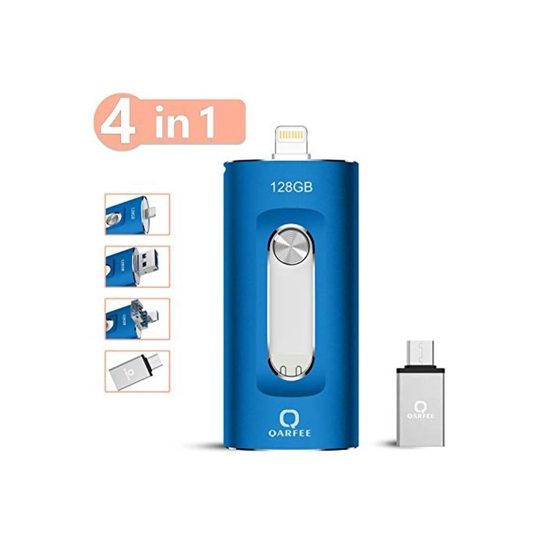 Producto Memoria USB 128 GB 4 en 1 Pendrive para iPhone iPad Android