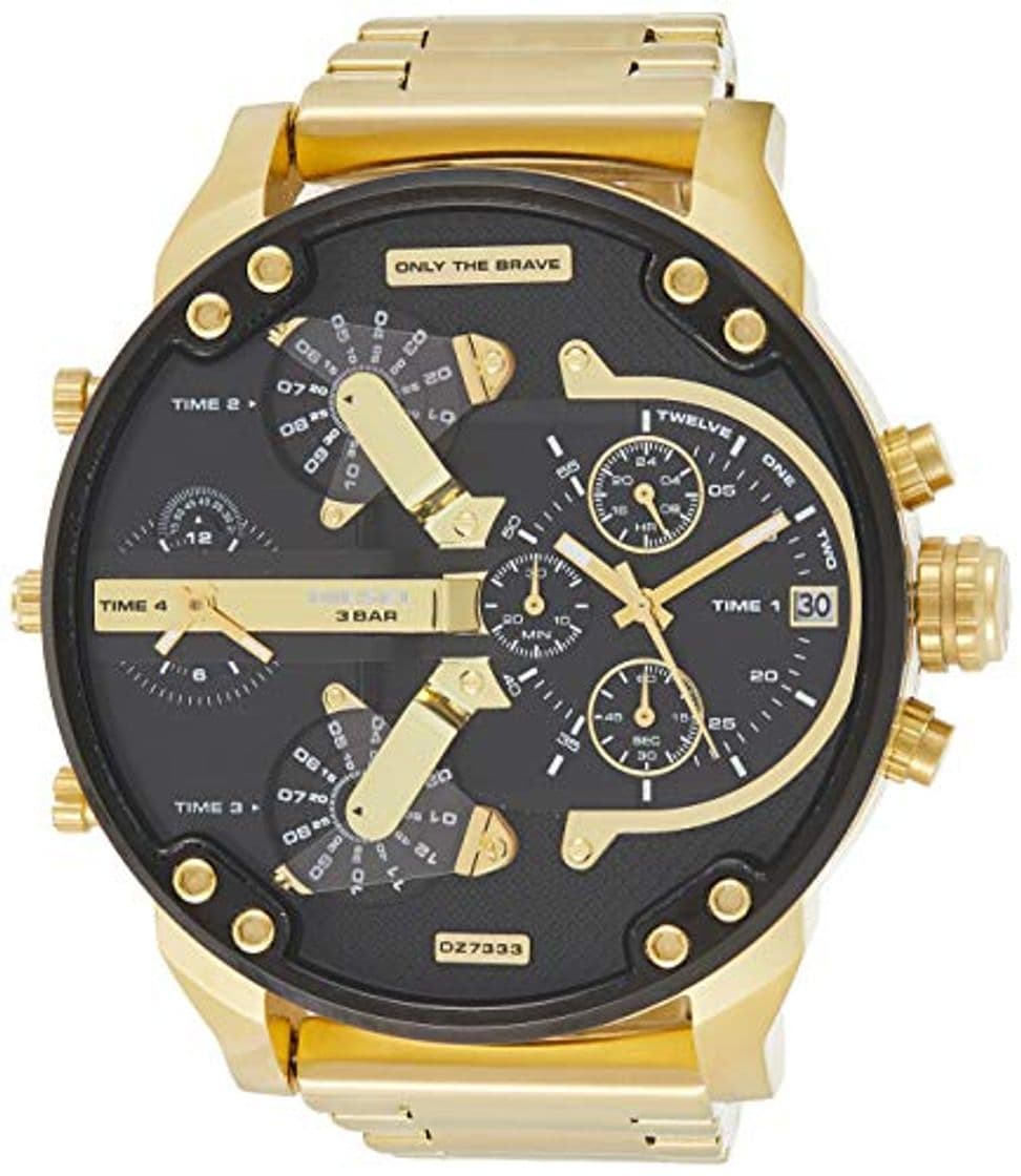 Moda Hombre-Reloj diesel MR Daddy 2.0 cronógrafo de Cuarzo con Revestimiento de Acero