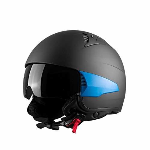 Producto Westt Rover · Casco Moto Jet Negro Mate Scooter Vespa Chopper