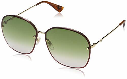 Place Gucci GG0228S 001 Gafas de sol, Dorado