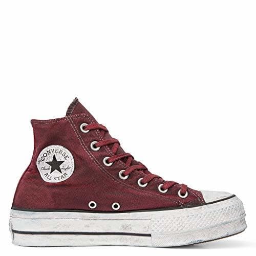 Lugar Chuck Taylor Converse All Star Canvas Rust Platform High Top