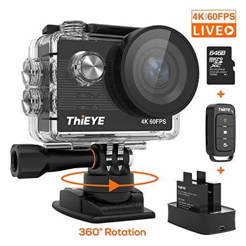 Lugar ThiEYE Cámara Deportiva 4K/60fps Ultra HD WiFi 20MP