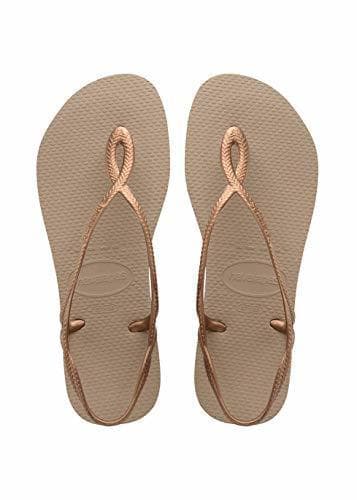 Moda Havaianas Luna, Sandalias para Mujer, Dorado